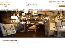 Tablet Screenshot of cajunlighting.com